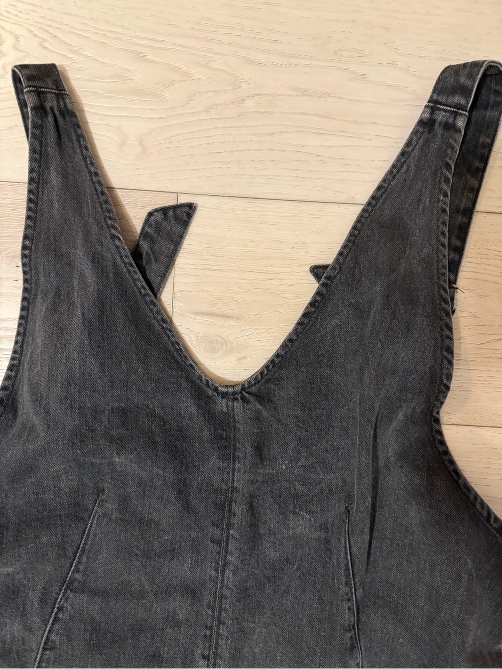 Free People Women’s High Roller Jumpsuit Jeans - Mineral Black Denim - Picture 12 of 16